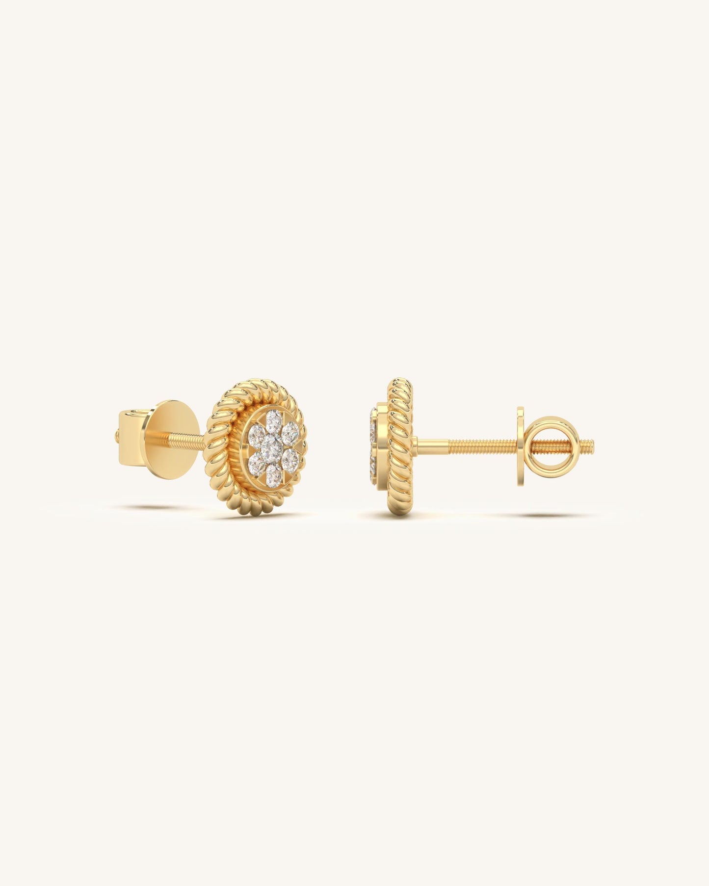 Entwined Diamond Studs