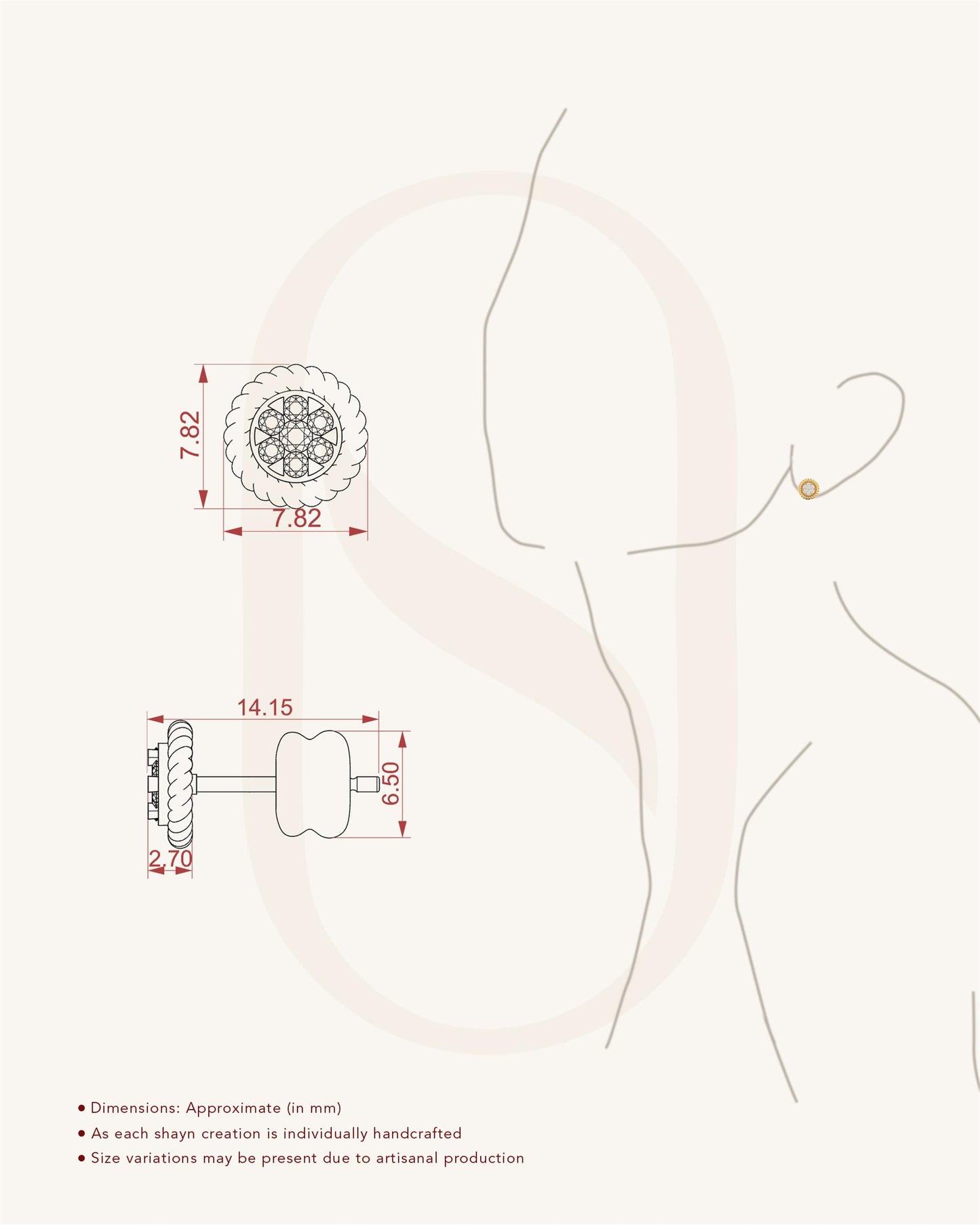 Entwined Diamond Studs