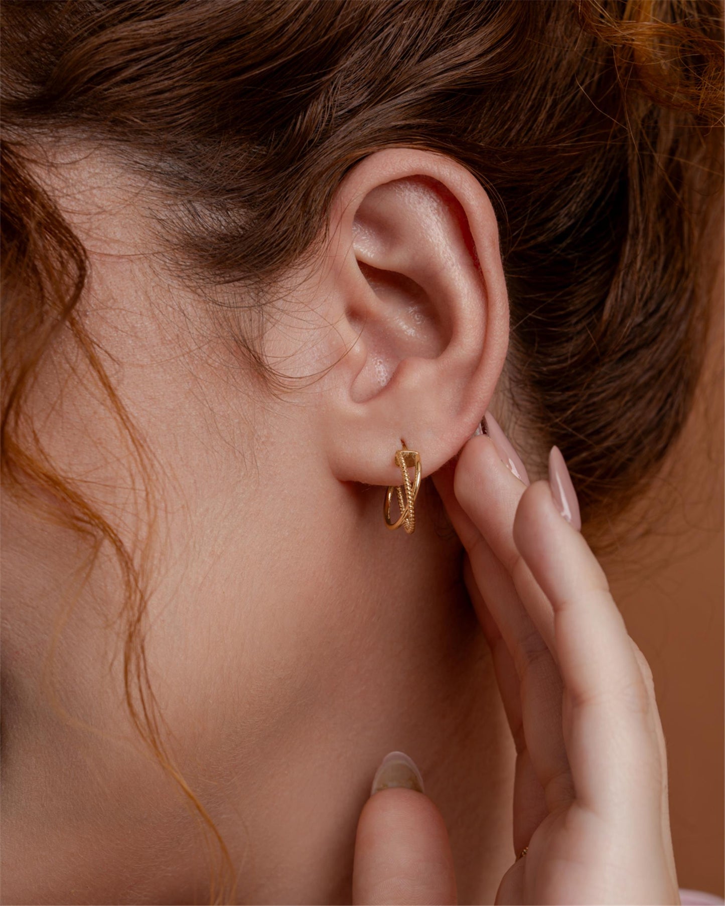 Braided Brilliance Hoops