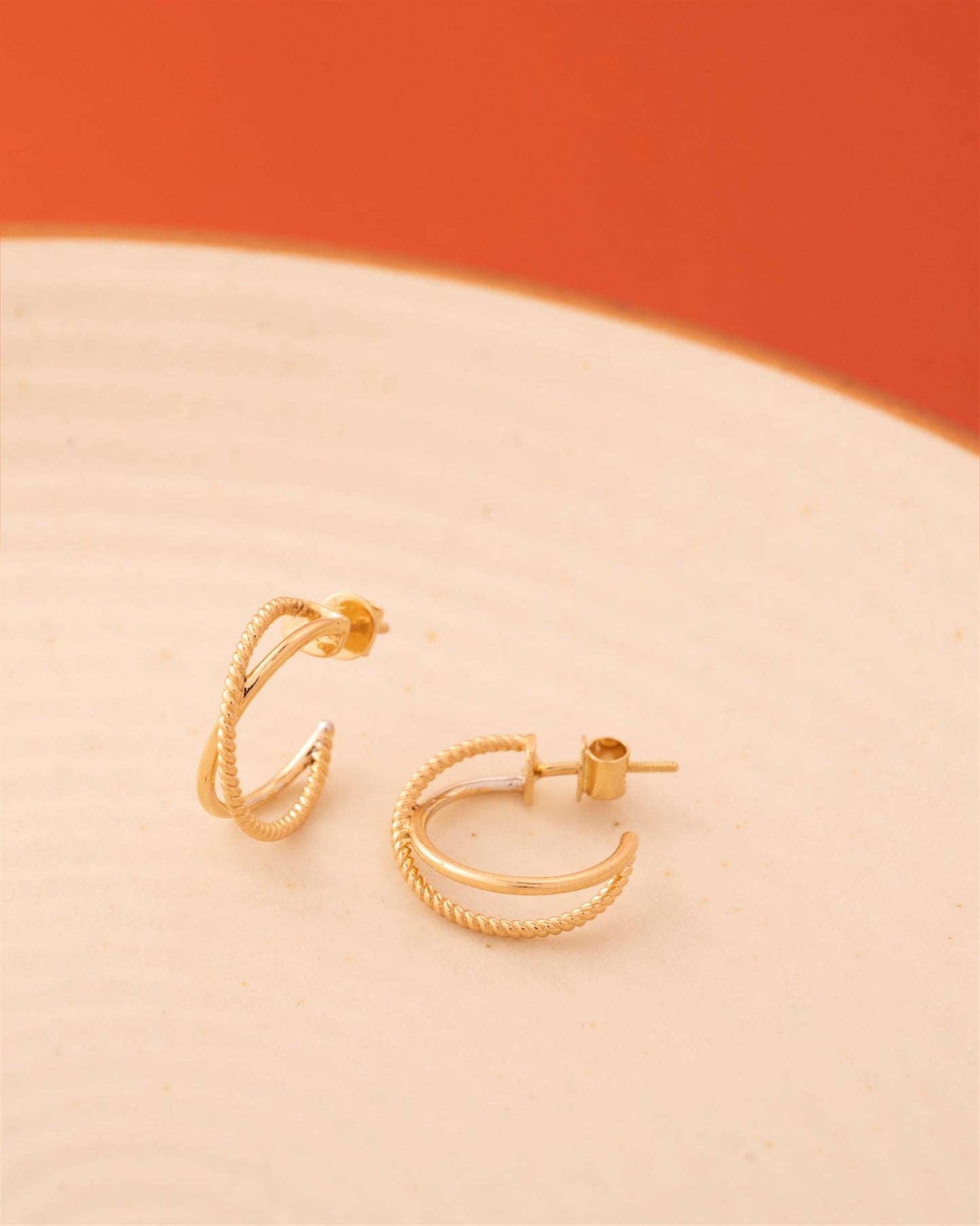 Braided Brilliance Hoops