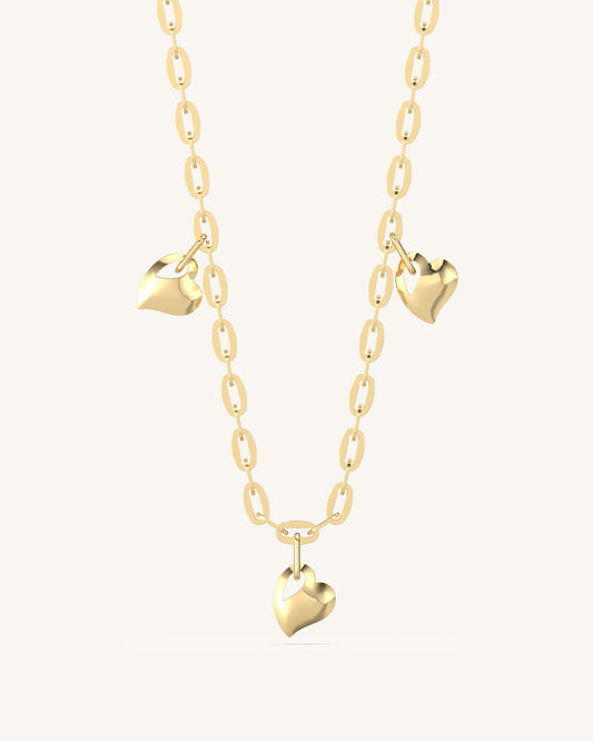 Hearts of Gold Necklace