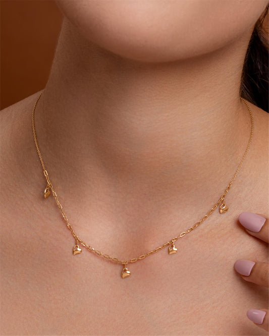 Hearts of Gold Necklace