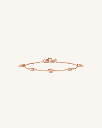 Radiant Heart Charm Bracelet
