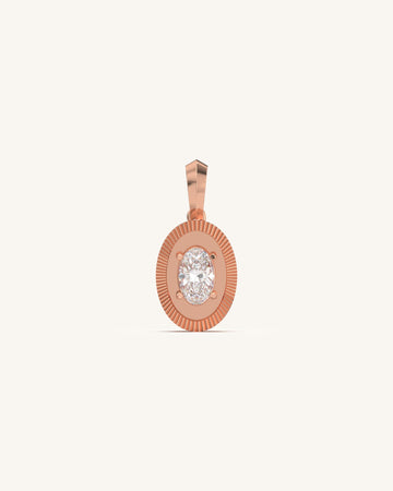 Dual Oval Fascinating Diamond  Pendant