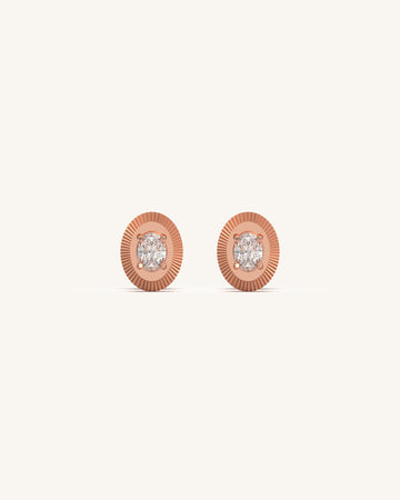 Dual Oval Fascinating Diamond Studs