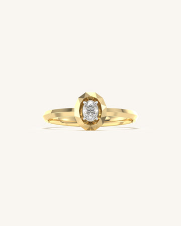 Ellipse Diamond Ring