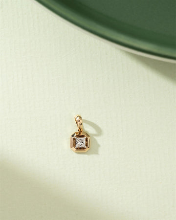 Octagon Diamond Pendant