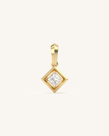 Square Kites Shaped Diamond Pendant