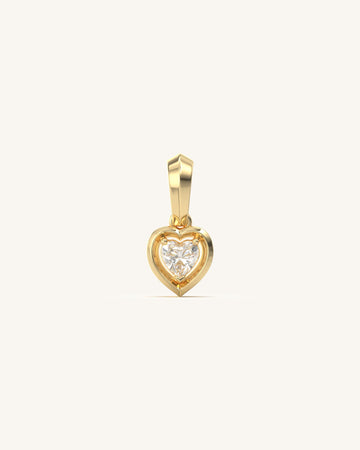 Pure Heart Shaped Diamond Pendant