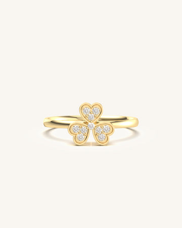 Trillium Herat Flower Diamond Ring