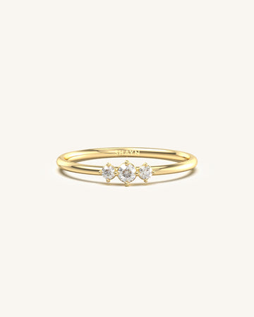 3-Stone Diamond Dainty Ring