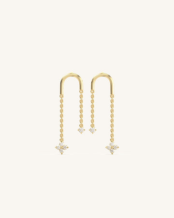 Falling Floret Drop Earrings