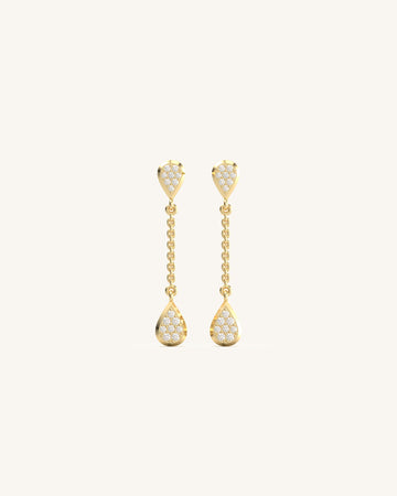 Delightful Duet Pear Linking Earrings