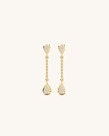 Delightful Pear Linking Earrings