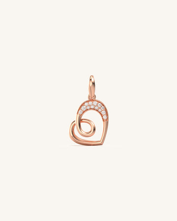 Lovey - Dovey Heart Diamond Pendant