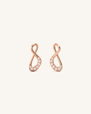 Cora Infinite Diamond Dainty Studs