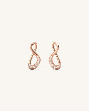 Cora Infinite Diamond Dainty Studs