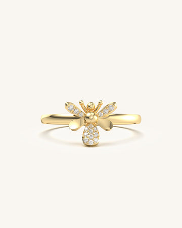 Beaut Bumble Bee Minimalist Ring