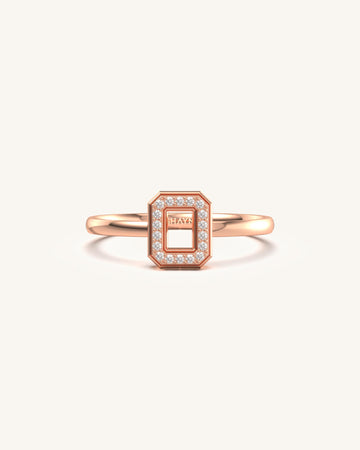 Open Hexagonal Glam Diamond Ring
