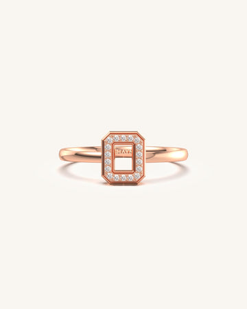 Open Hexagonal Glam Diamond Ring