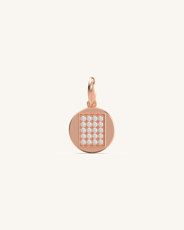 Geometric Grace Square-Line Diamond Pendant