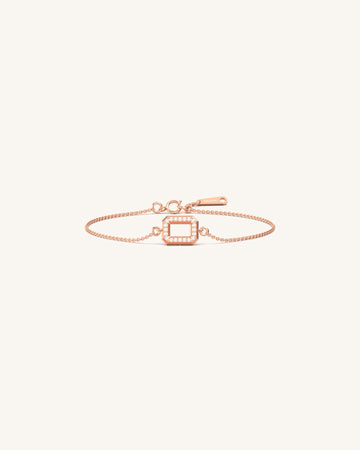Open Hexagonal Glam Diamond Bracelet