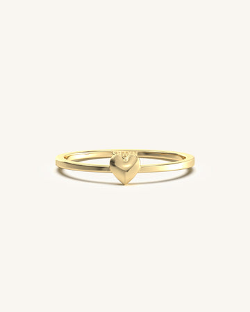 Amore Heart Of Gold Ring
