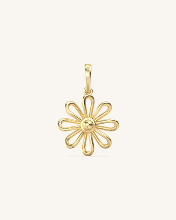 Golden Sunflower Gleaming Pendant