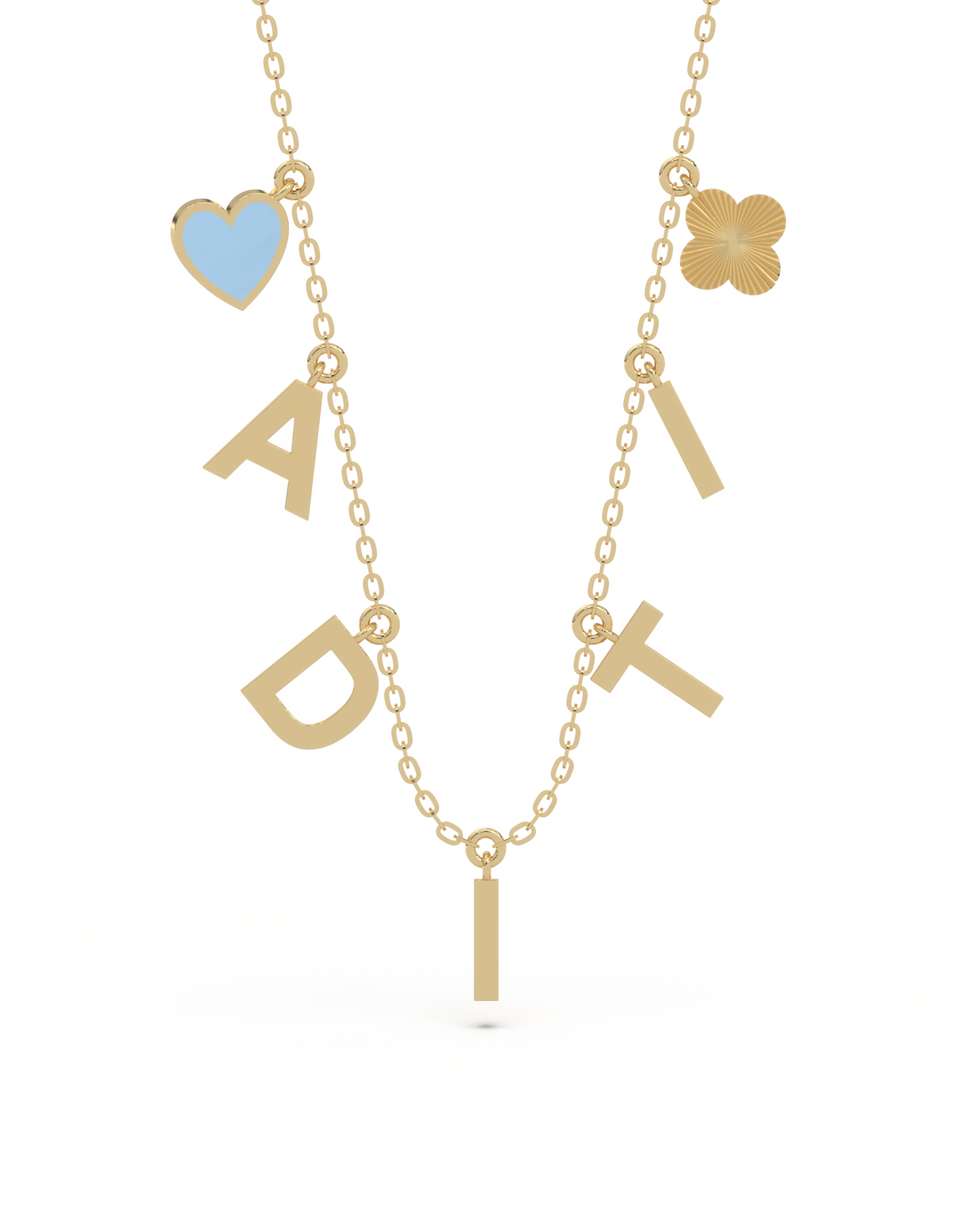 Name Story Duo Charm Necklace