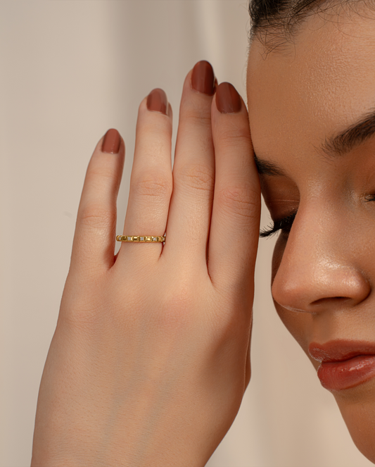 Hexa Stone Ring