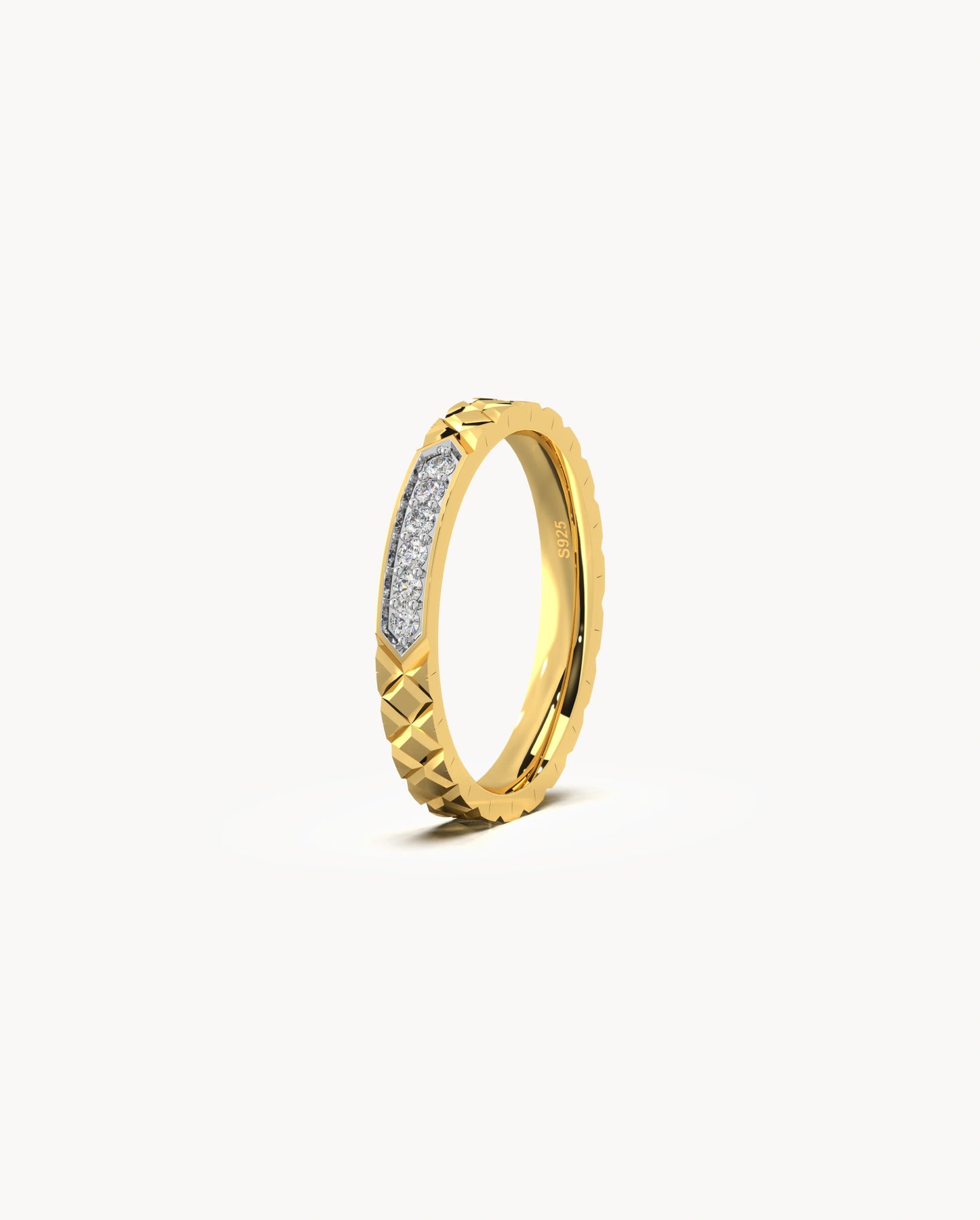 Textured Shine Ring