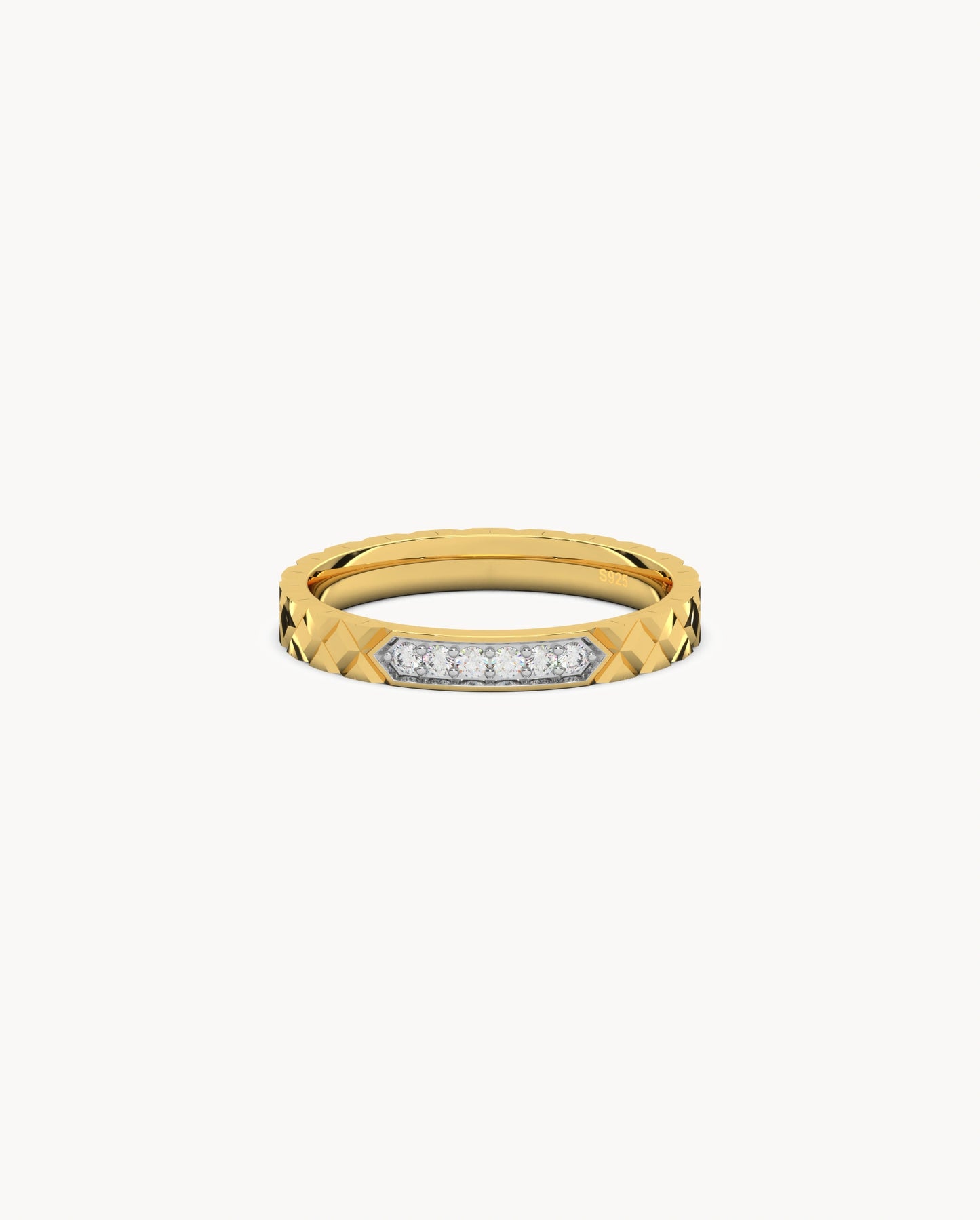 Textured Shine Ring