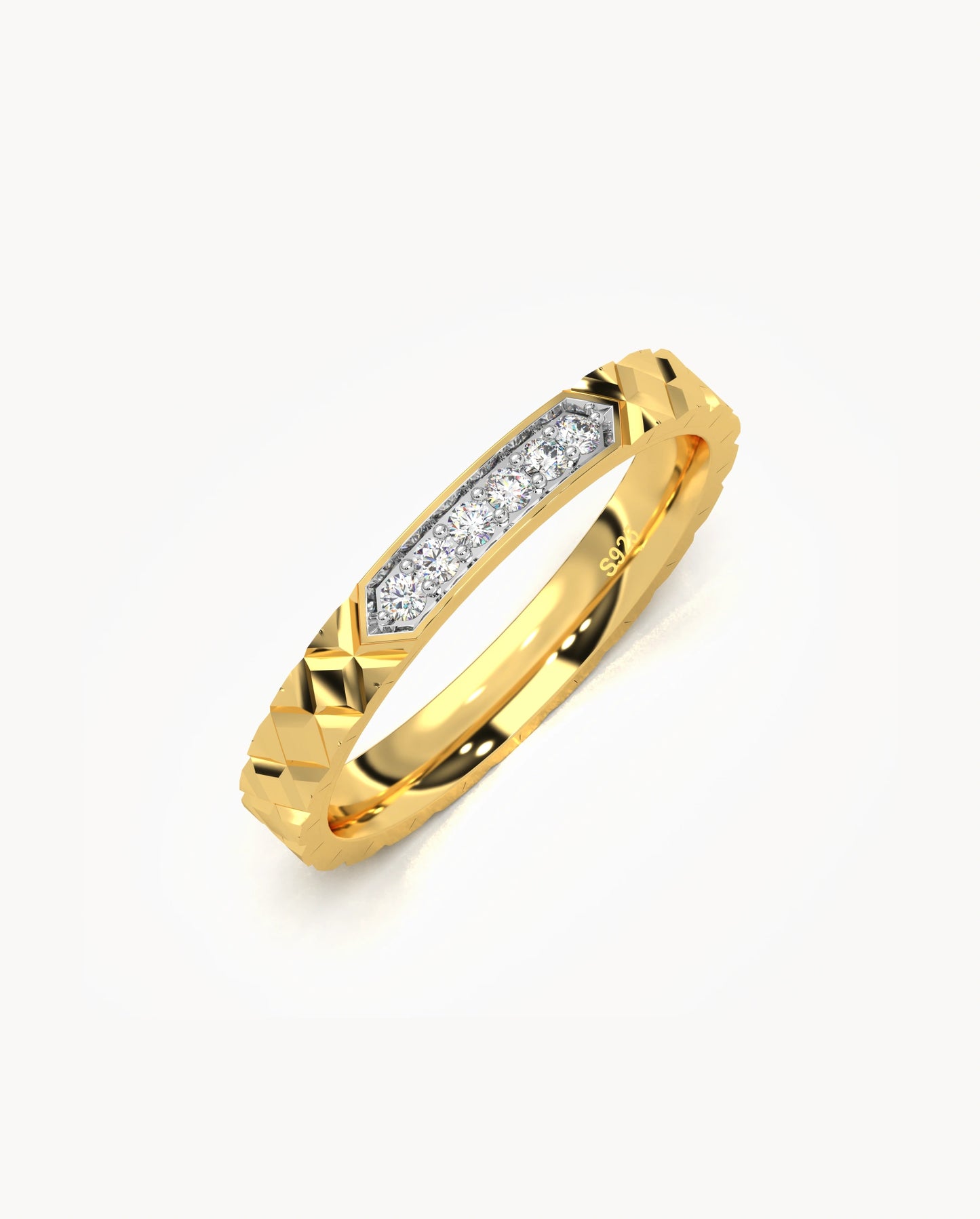 Textured Shine Ring
