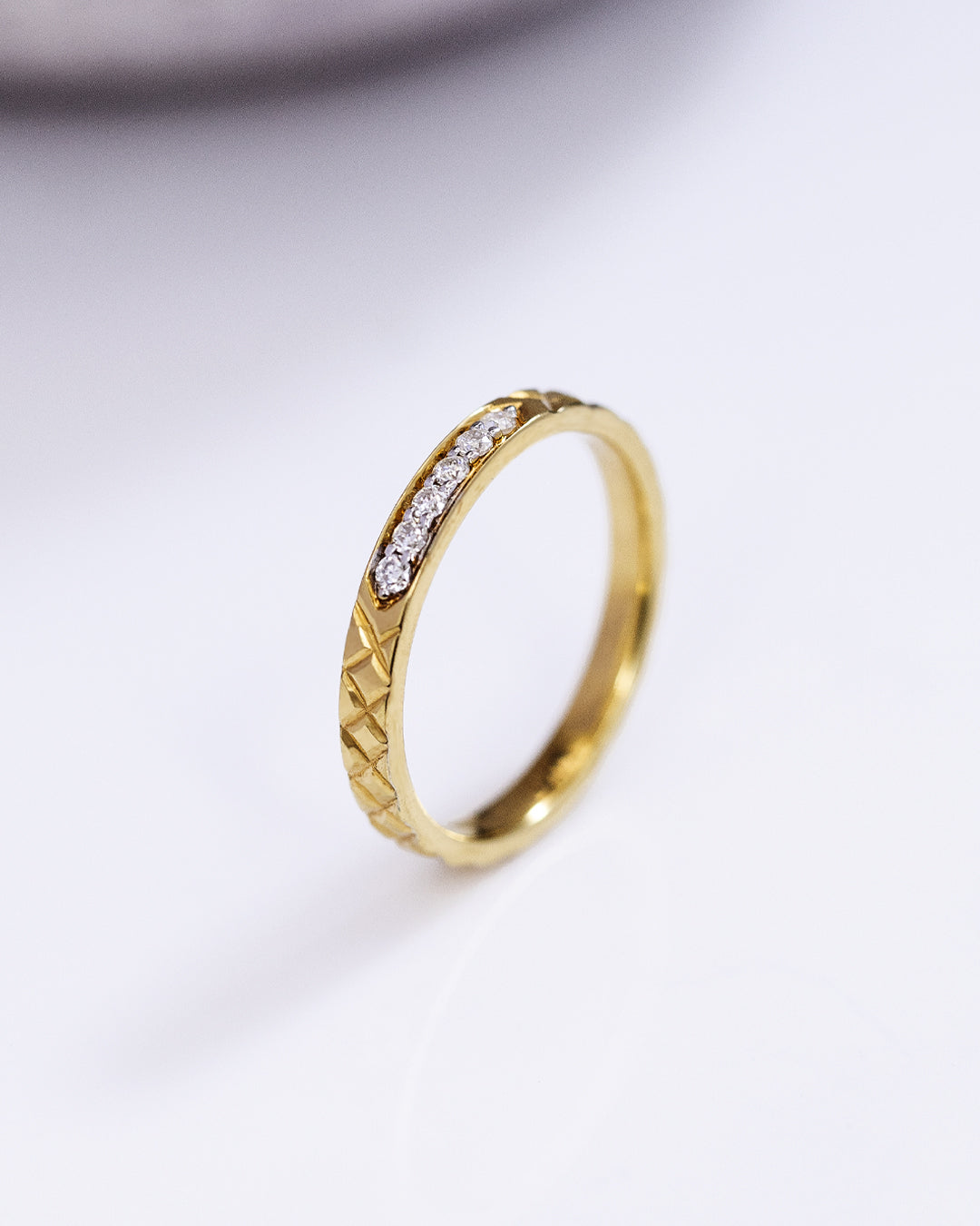 Textured Shine Ring