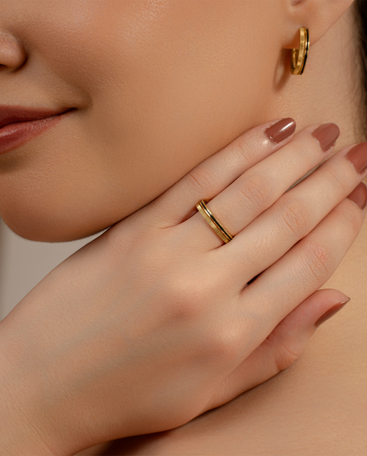 Enamel Detail Ring