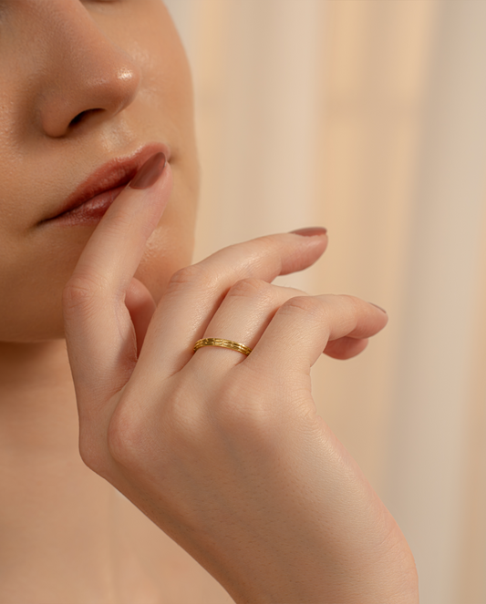 Block Pattern Ring