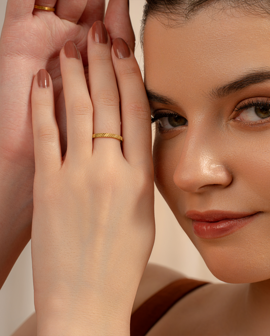 Slant Cut Ring