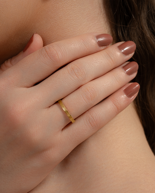Ridge Texture Ring