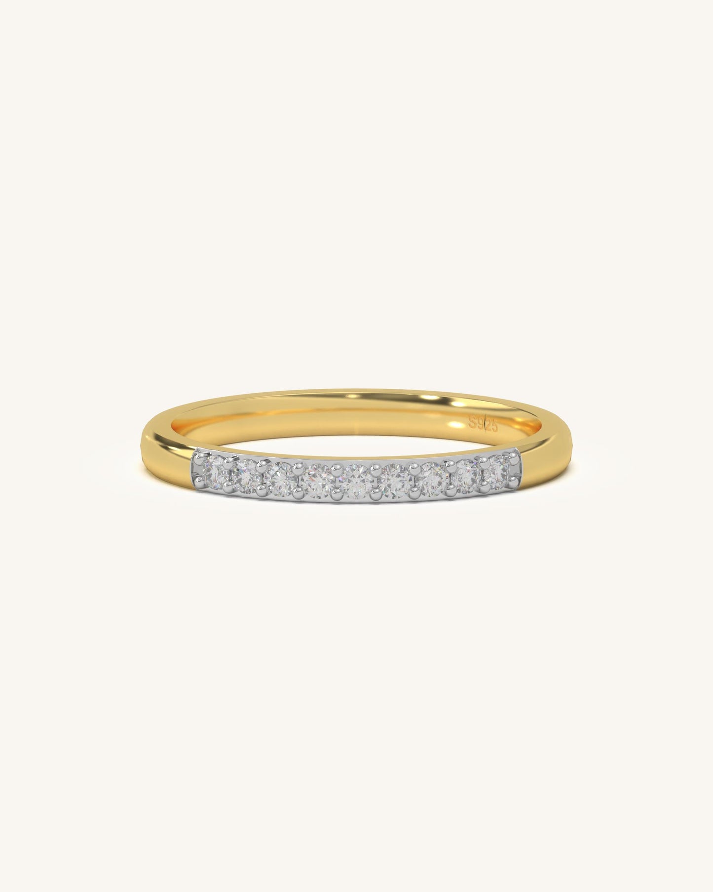 Half pave Ring