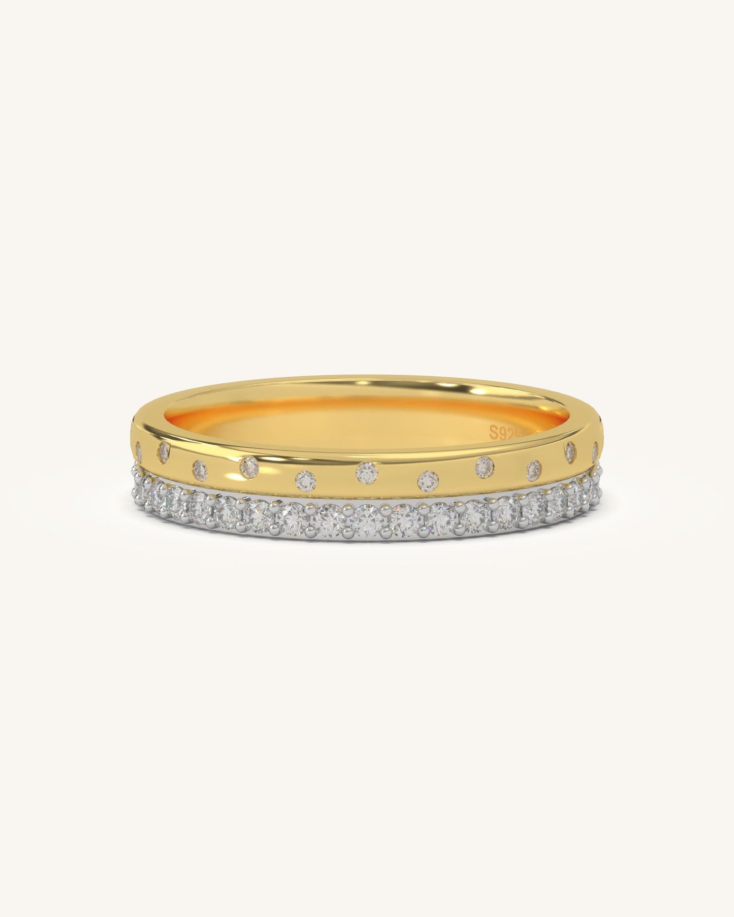 Modern Double Layer Ring