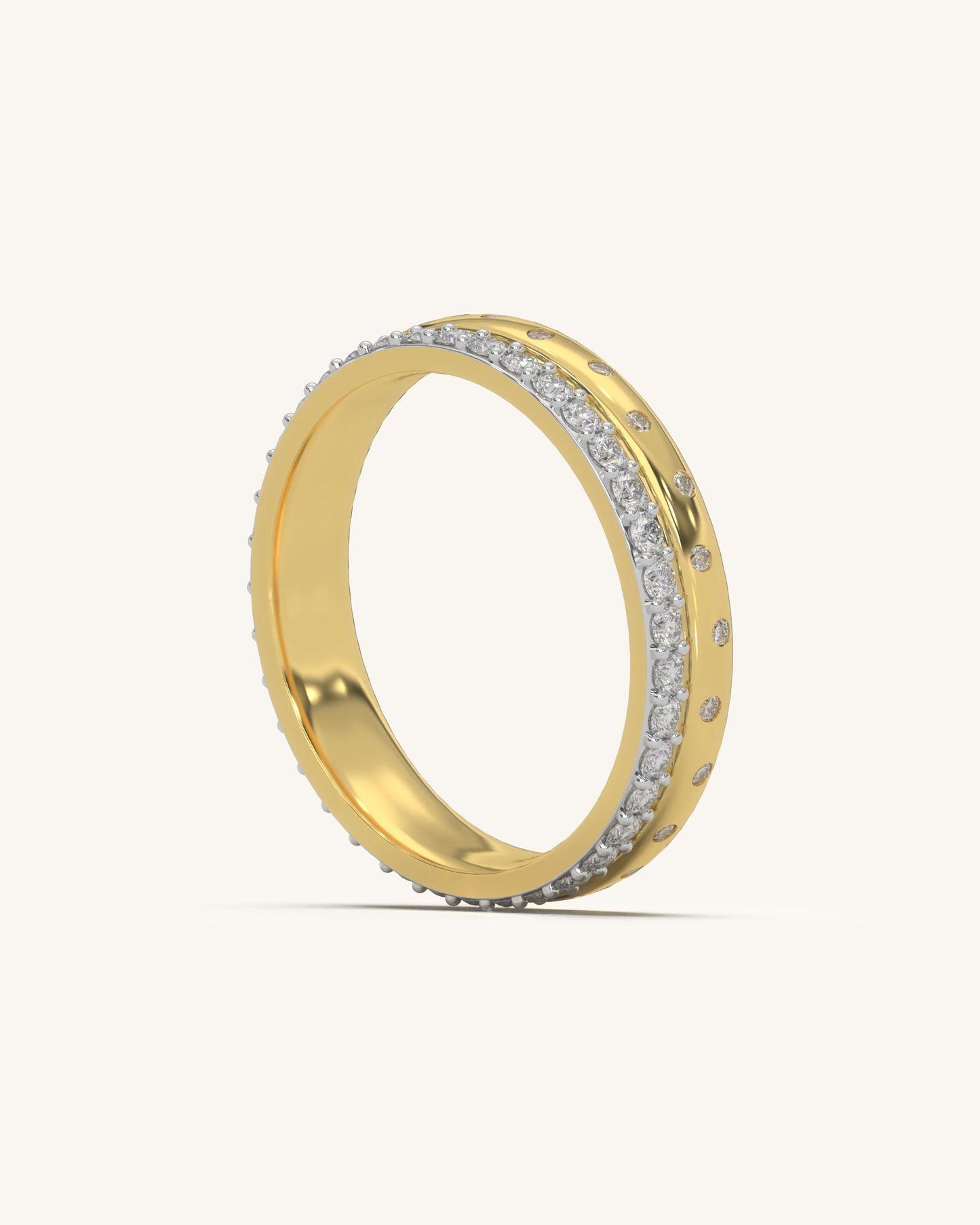 Modern Double Layer Ring