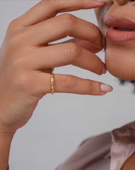 Polished Dot Ring