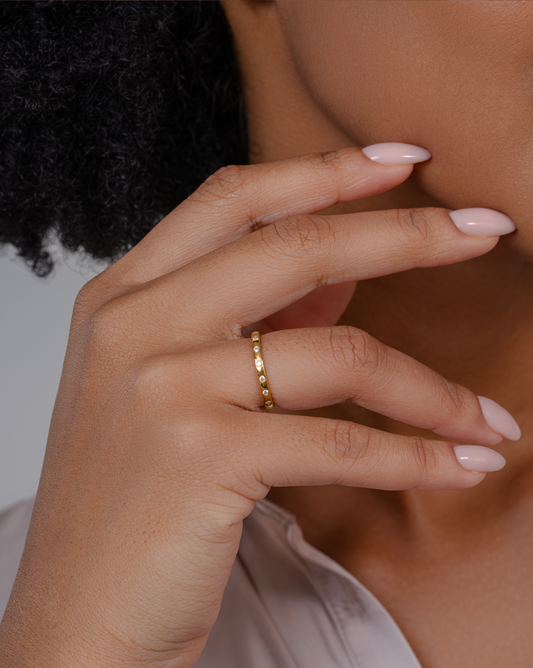 Polished Dot Ring