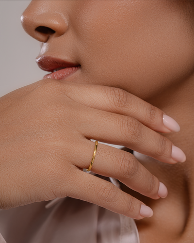 Plain Gold Vermeil Sterling Silver   Ring