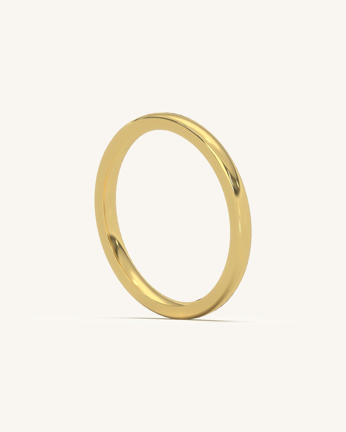 Plain Gold Plated Silver Ring