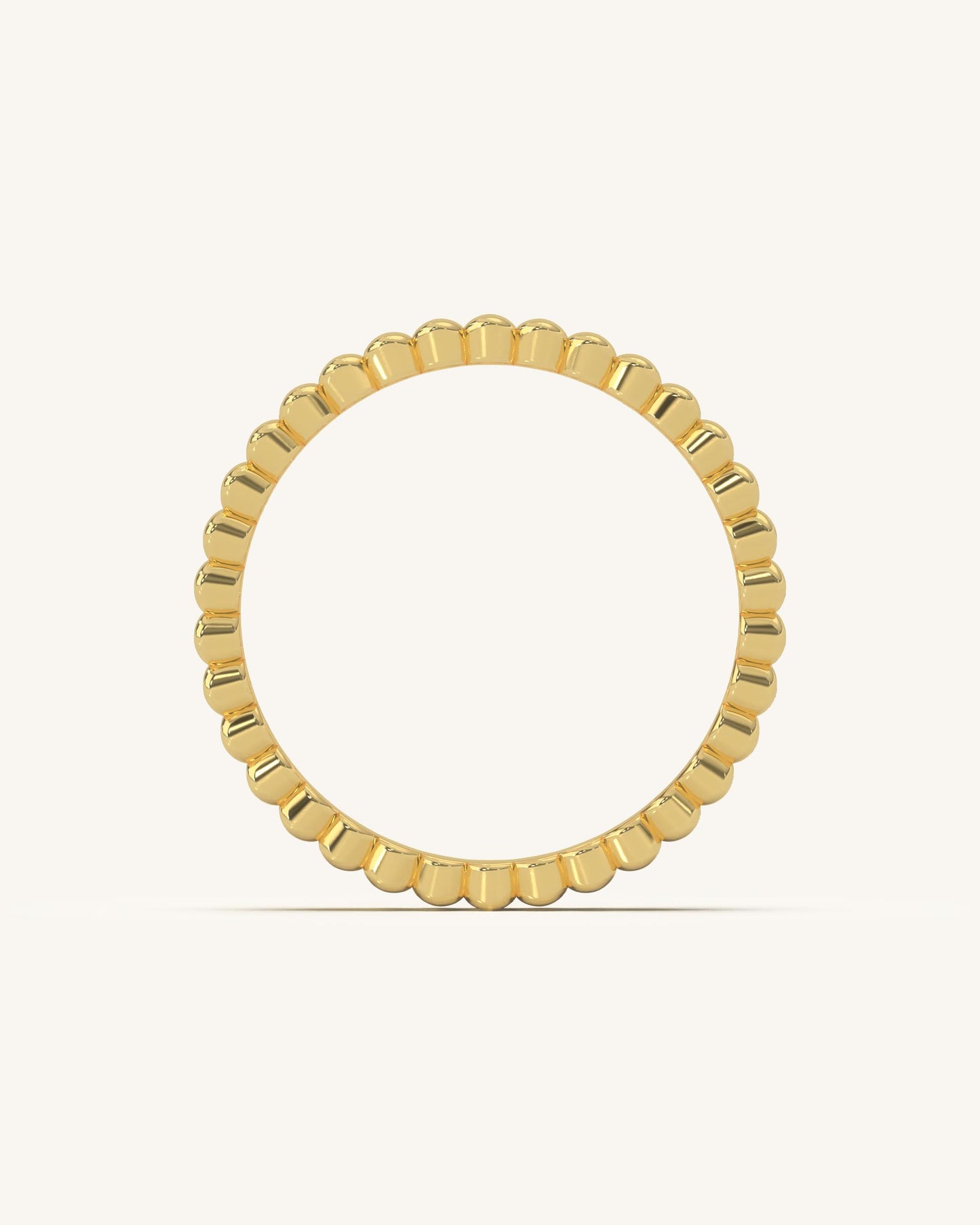Bold Grooved Gold Ring