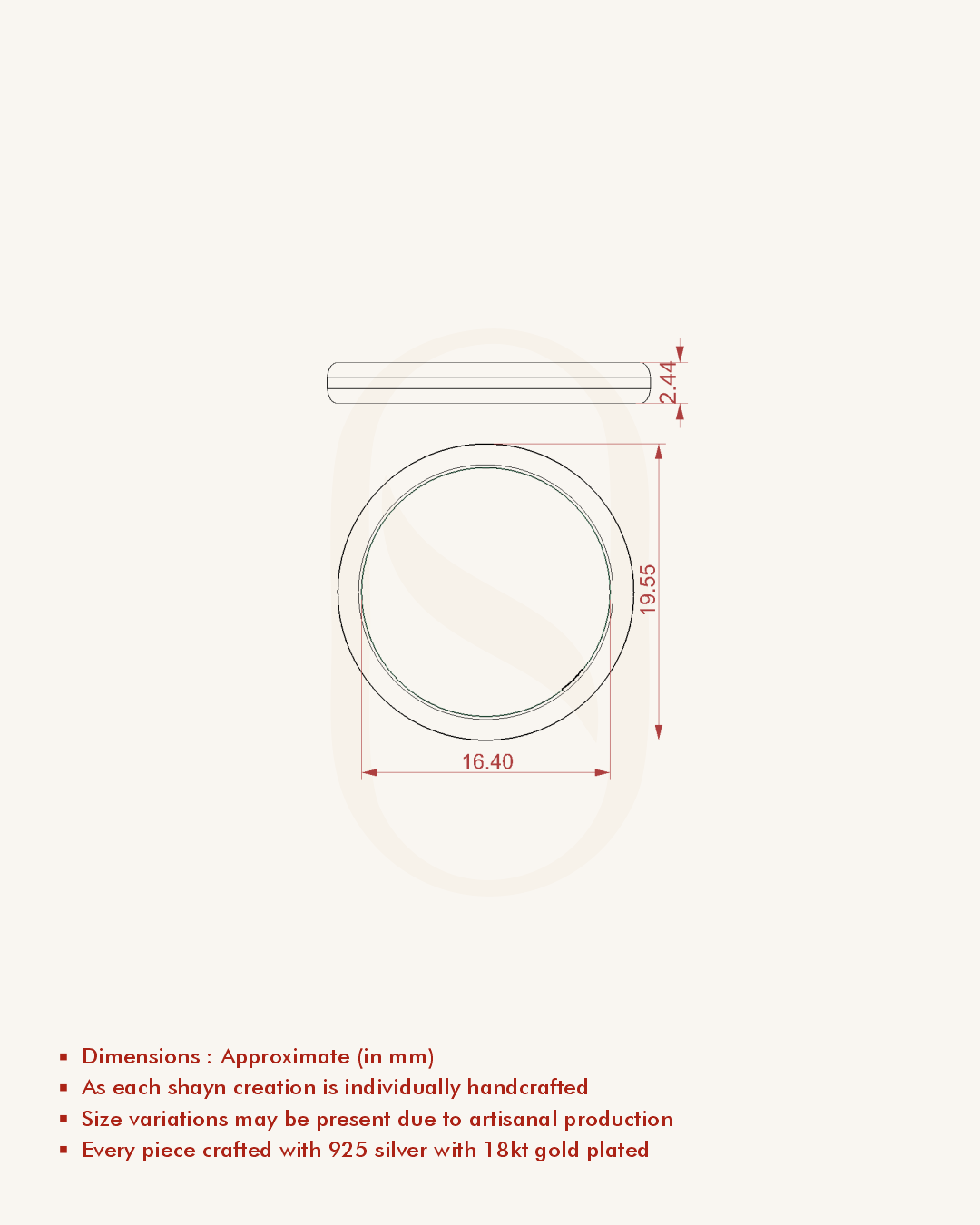 Slim Enamel Ring