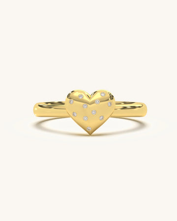 Sparkling Heart Ring