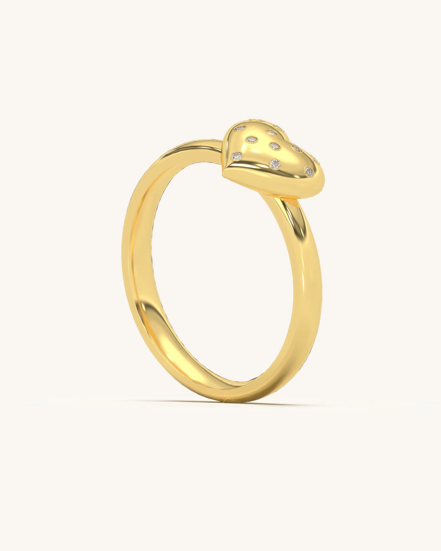 Sparkling Heart Ring