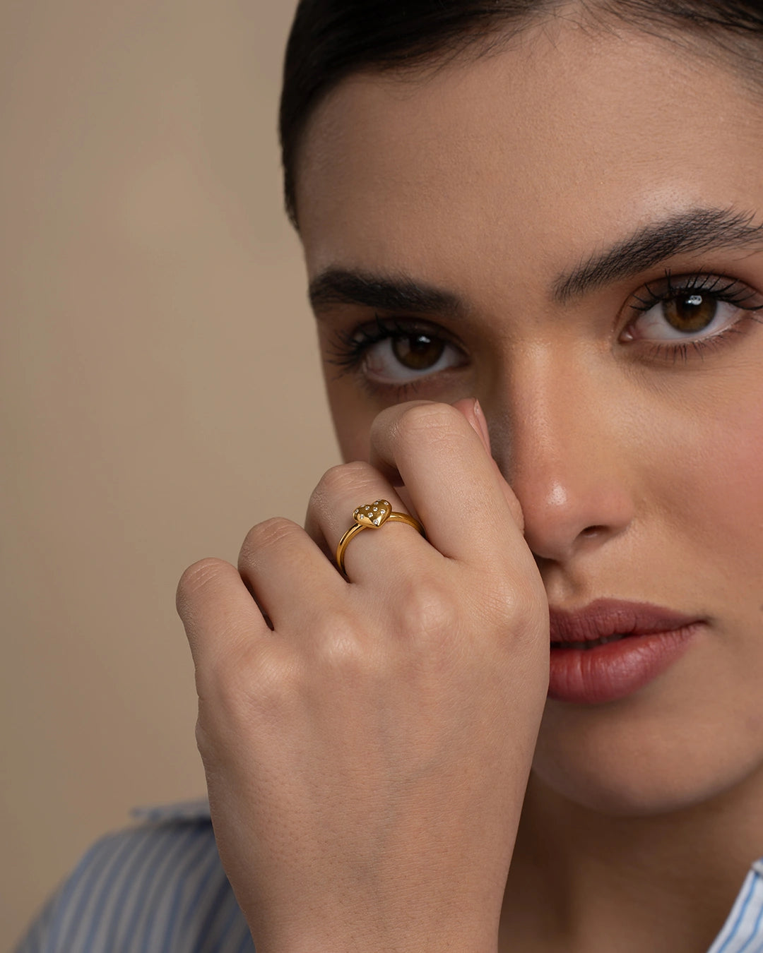 Sparkling Heart Ring